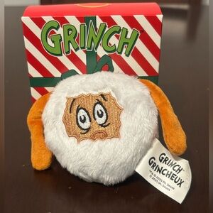 McDonald’s Grinch Max Snowball plush ornament happy meal toy 2025 Christmas NIB